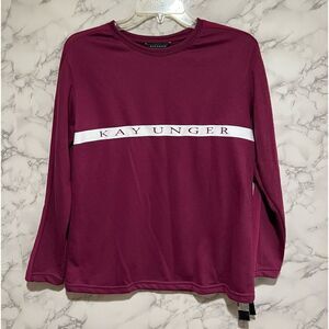 Kay Unger Maroon Burgundy Sweater
Sweatshirt